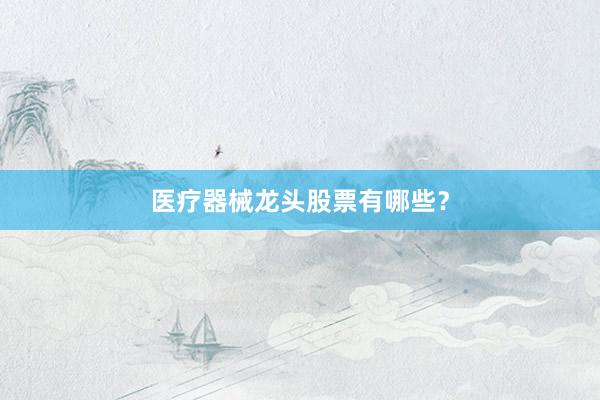 医疗器械龙头股票有哪些？